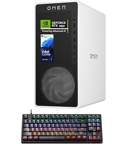 HP 小型 ゲーミングpc i7 10700F RTX3060ti Wi-Fi HP OMEN Prebuilt Gaming Desktop - AMD Ryzen 5 5600G, 16GB HyperX