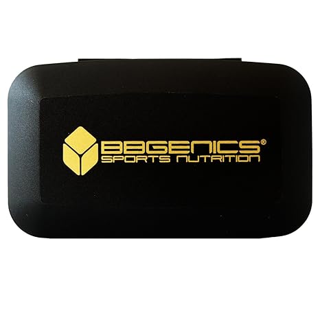 BBGenics - Pillenbox / Pillendose - Aufbewahrung mit 5 Fächern