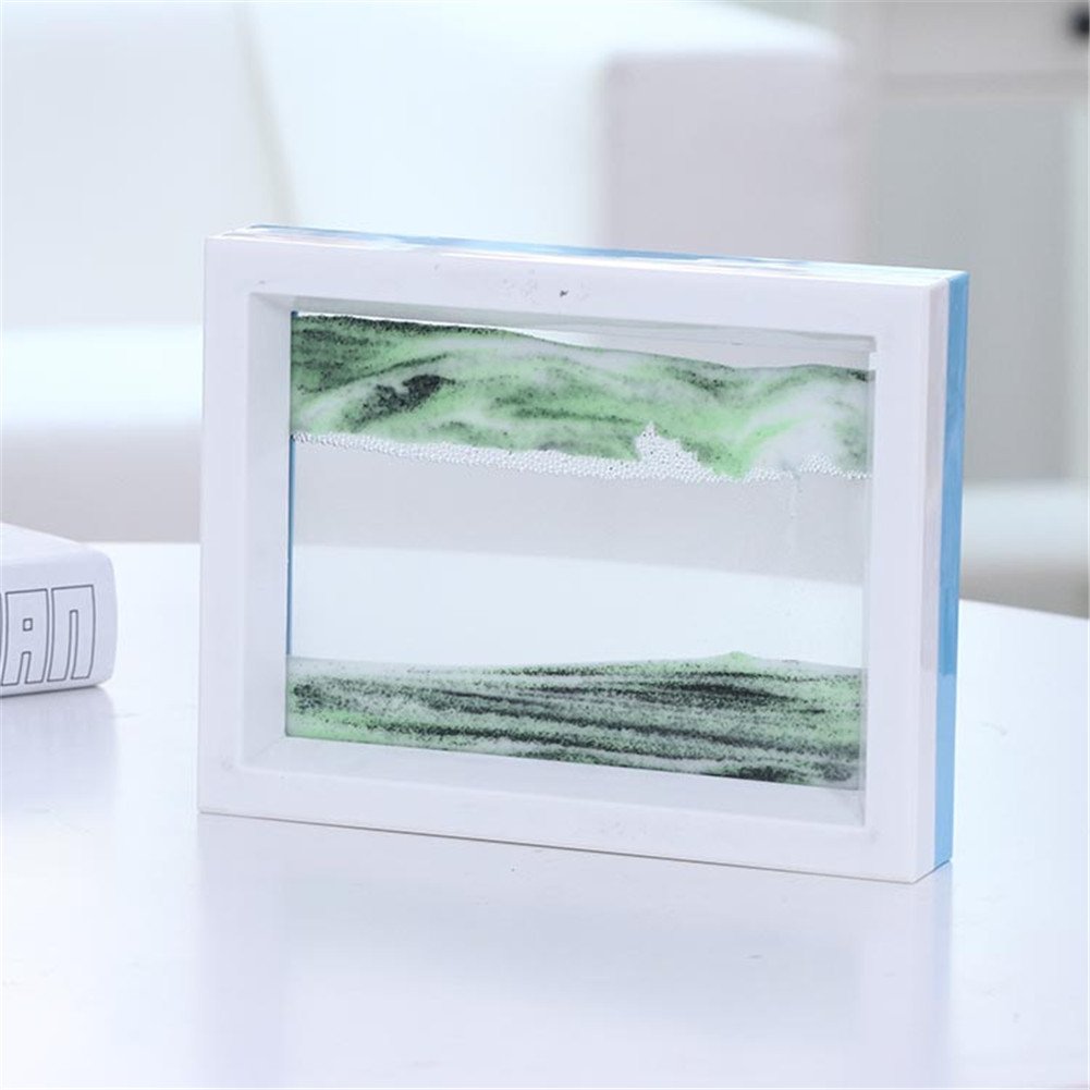 Deerbird® Both Side Differ Color Moving Grit Picture Abstract Scenery 3D Vision Moving Grit Picture Flow Sand Painting