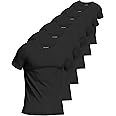 Comfneat Men's 6-Pack Pure Cotton Undershirts Comfortable Crew Neck T-Shirts