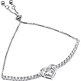 TIANYU GEMS Tennis Bracelets for Women I Moissanite Charm Bracelet I 18K Gold Plated Sterling Silver Bracelet