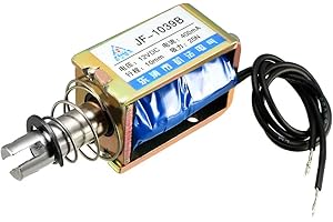 uxcell 12VDC 25N Push Pull Open Frame Solenoid Electromagnet Linear Motion JF-1039B