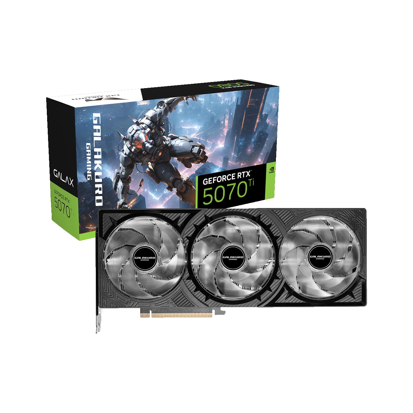 GALAKURO GAMING 玄人志向 GG-RTX5070Ti-E16GB/OC/TP オーバークロック グラフィックボード ギャラクロゲーミングの商品画像