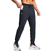 Pudolla Men's Lightweight Jogger with Pockets 4-Way Stretch Sweatpants Workout Runing Athletic Track Pants