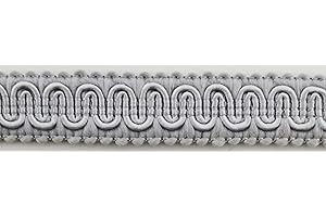 BBTRIMSANDRIBBON 1/2" Scroll Braid Gimp w/Backing - 12 Continuous Yards - Many Color Options! (Gray)
