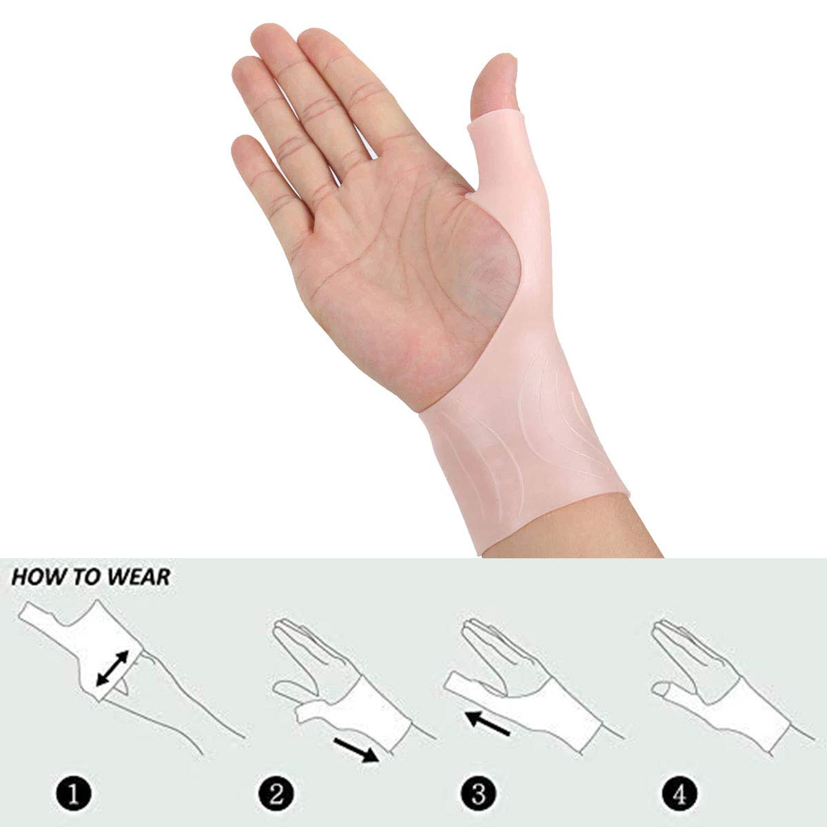 Gel Wrist & Thumb Support Braces (1PCS) | Relief Pain for Carpal Tunnel, Rheumatism, Tendonitis | For Men & Women | By PEDIMEND™