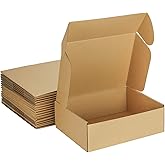 MEBRUDY 12x9x4 Inches Shipping Boxes Pack of 20, Small Corrugated Cardboard Box for Mailing Packing Literature Mailer