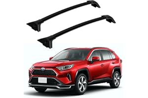 KAIZONPOT Roof Rack Cross Bars Compatible with RAV4 2019-2024 LE XLE XSE Limited Hybrid, Aluminum Car Rails Crossbars with Locks for Rooftop Luggage Kayak Bike Snowboard Skiboard Canoe