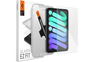 Spigen Tempered Glass Screen Protector [GlasTR EZ Fit] Designed for iPad Mini (2024 7th Generation A17 Pro / 2021 6th Generation) [Case-Friendly]