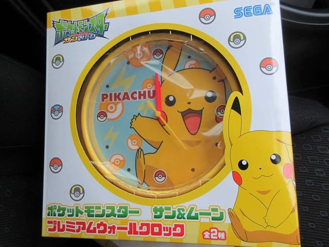 Amazon ポケットモンスター サン ムーン プレミアムウォールクロック ポケモン モンスターボール ピカチュウ A 直径約28cm 時計 アニメ 萌えグッズ 通販