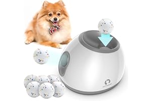 EWSNM Automatic Dog Ball Launcher for Dogs Interactive Toys, Automatic Tennis Ball Thrower for Middle and Small Dogs Indoor or Outdoor - 01