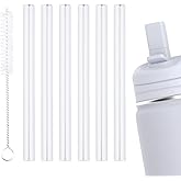 6pcs Replacement Straws for Hydrapeak Mini 14OZ Kids Water Bottles, Reusable Plastic Straws with Cleaning Brush for Hydrapeak Bottle Replacement Parts