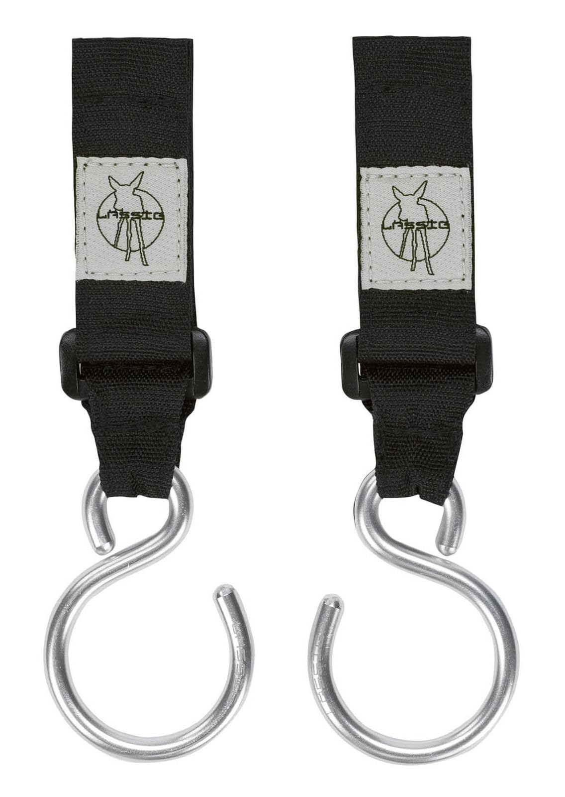 Lassig Casual Stroller Hooks, Pack of 2, Metal