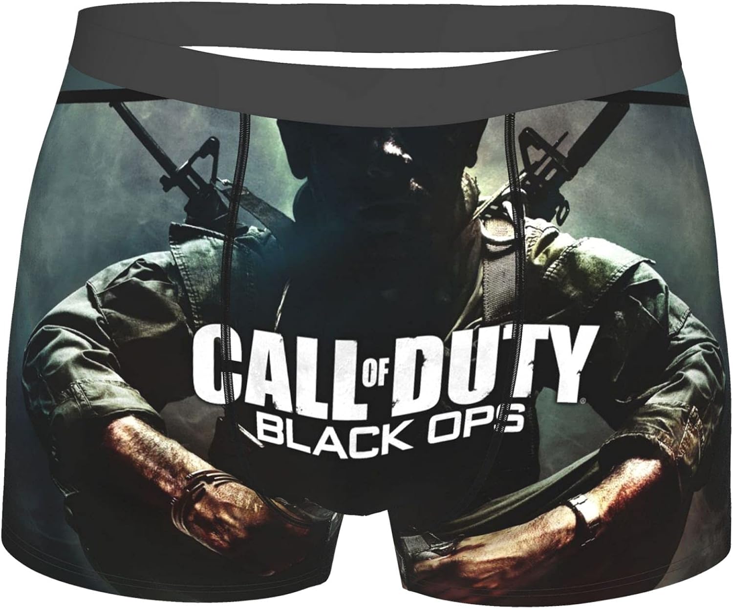 PANKAO Call Of Duty Video Game Men Underwear Flexibility Gray Short