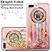 Wydan Case for iPhone 8 Plus, iPhone 7 Plus - Slim Hybrid Liquid Bling Glitter Sparkle Quicksand Waterfall Shockproof TPU Phone Cover - Dreamcatcher for Apple