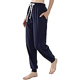 Joyaria Cotton Joggers Women Lightweight Sleep Lounge Pajama Sweats Pants with Pockets S-XXL