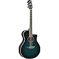 Yamaha APX600 OBB Thin Body Acoustic-Electric Guitar, Oriental Blue Burst