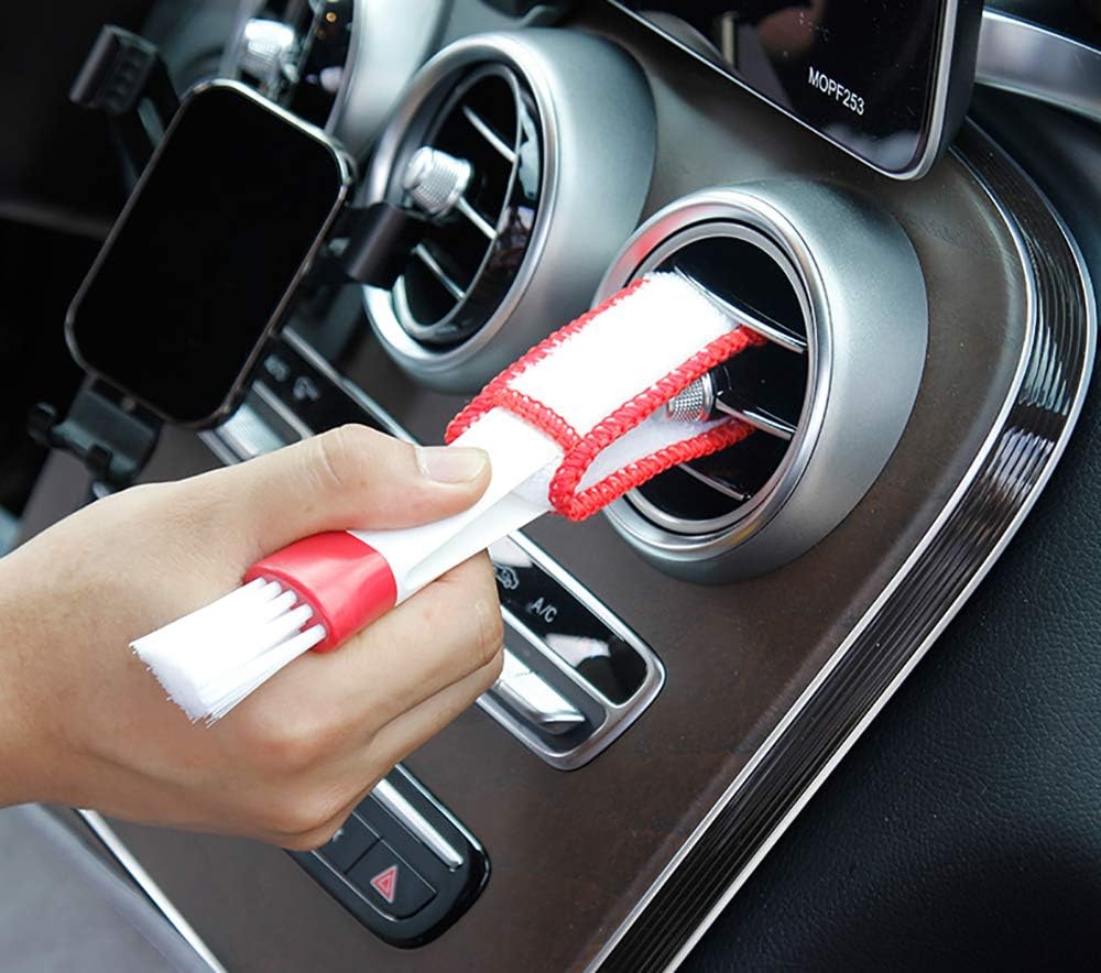 Amazon Mousrs 軽量 洗車用ブラシ 自転車エアコン 掃除 吹き出し口 多機能 隙間ブラシ 便利 繰り返し使用 3色選択可能 グリーン ブラシ 車 バイク