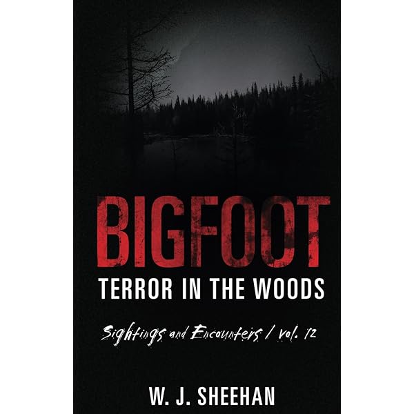 洋書 Story in the Snow by Woods (Bigfoot) Black and White Bigfoot Photo | Sasquatch Sighting | Yeti