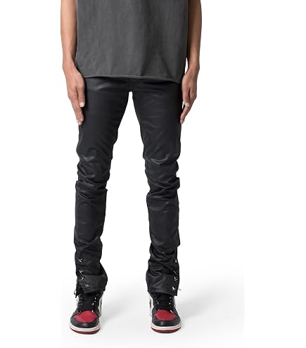 mnml Men's X608 Laced Skinny Denim - Black, 28 at Amazon Men's