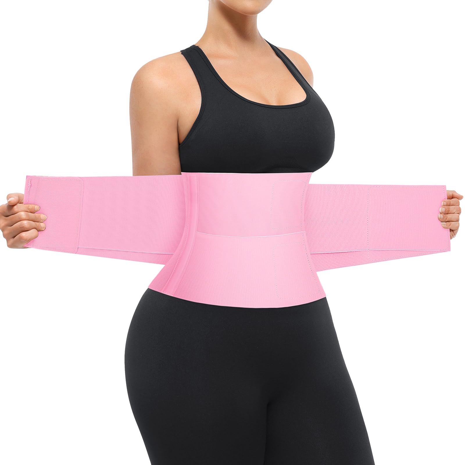 Photo 1 of SHAPELLX Waist Trainer for Women Faja Corset Workout Waisted Trainers Waist Cincher Tummy Control Body Shaper Shapewear Lavender Pink