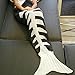 Zaful Mermaid Tail Blanket Super Soft Fashion Sleeping Bags Knitted Crochet Snuggle Best Christmas Birthday Gift for Girls (Fish Bone, L)