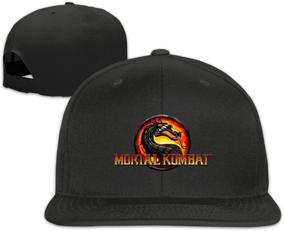 Mortal Kombat Game Dragon Graphic Adjustable Plain Trucker Hat