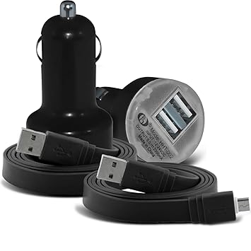 (Schwarz) Microsoft Lumia 430 Dual SIM, Lumia 535, 532, 640 Lumia LTE, 640 XL, 640 XL LTE, Universal Compact desine 12v Quick