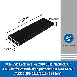 GODSHARK PCIe SSD Enclosure for 2010 2011 MacBook