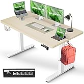 IMGadgets Electric Standing Desk, 47x24 Inches Height Adjustable, 2026 6th Gen Quiet Motor Ergonomic Sit Stand Desk, Computer