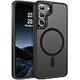 BENTOBEN for Samsung Galaxy S22 Case, S22 Magnetic Case [Compatible with MagSafe] Translucent Matte Slim Shockproof Women Men Protective Case Cover for Samsung S22 6.1", Black
