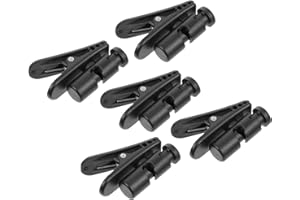 Garneck 5pcs Black Headset Clips Microphone Cord Fixed Clamps Material Simple Microphone Accessories for