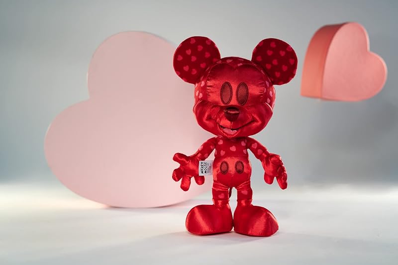 - Disney Plush Collezionabile di Mickey Mouse Love, 6315870307, edizione limitata luglio, dimensione 35 cm, con scatola da collezione, Esclusiva Amazon