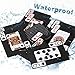 Joyoldelf Creative Playing Cards, Plastic PVC Waterproof Poker Deck of Cards with Black Backing in Box for Cardistry, Magic Trick and Party (Black) (Black-White)