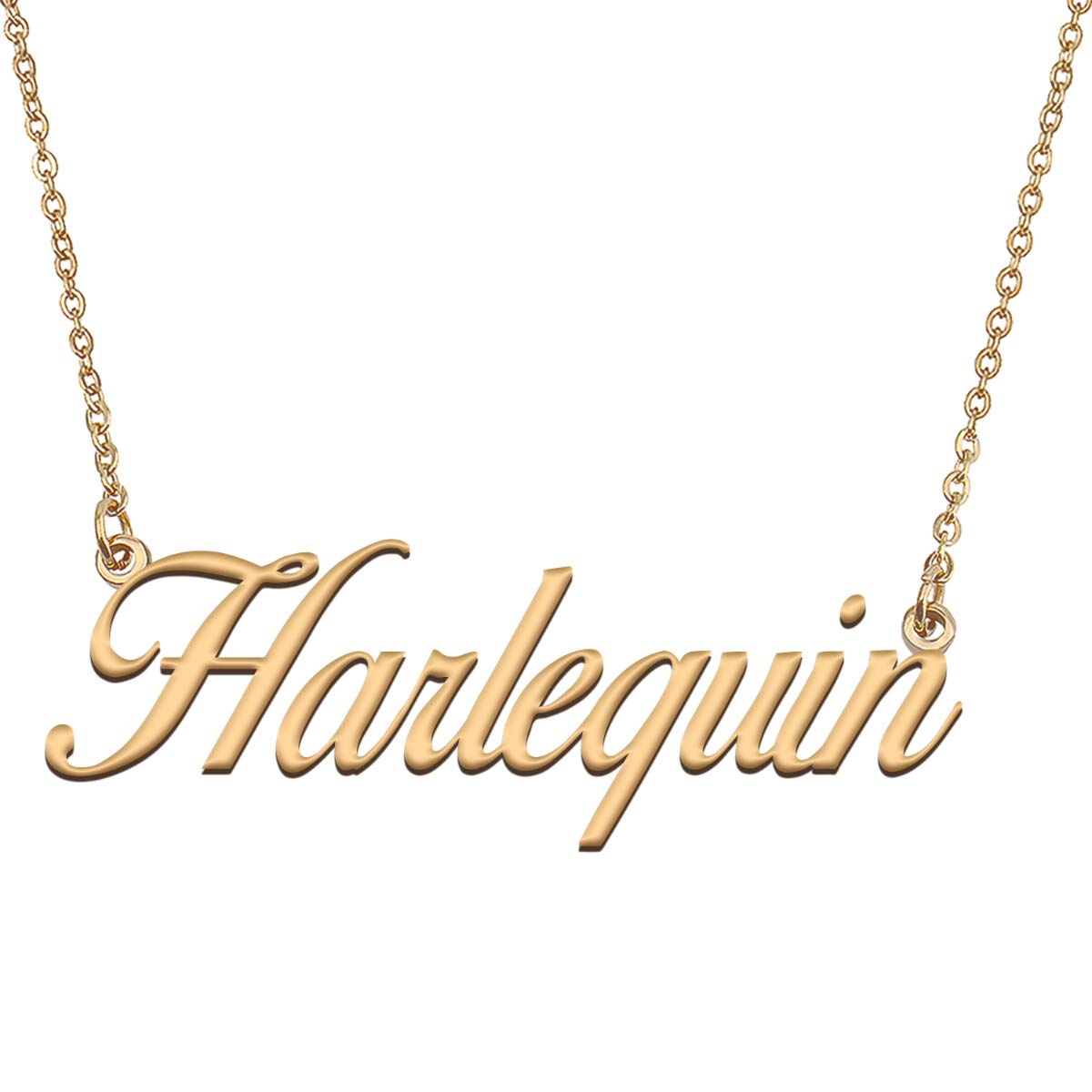HUAN XUN Customized Custom Simple Any Name Necklace