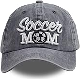 MANMESH HATT Distressed Soccer Mom Baseball Cap for Women, Adjustable Washed Embroidered Sun Hat for Mama