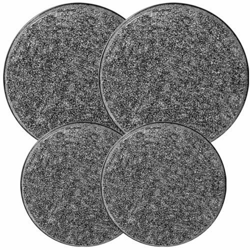 Electric Stove Burner Covers, Set of 4, Black Granite New