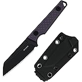 Kizer Phasmids Fixed Blade Knife with Sheath, 2.78" AEB-L Steel Blade, Full Tang Camping Knife with Purple G10 Handle, EDC Knives for Hiking 1079A1