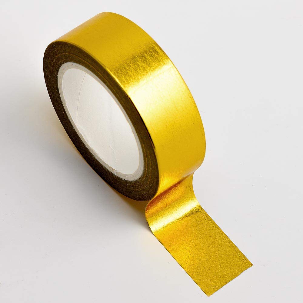 Italian Options Gold Foil Adhesive Washi Tape (15mm x 10 Metre)