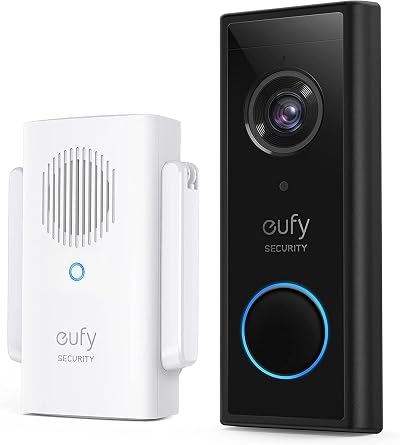 eufy Security S220 (S210) 2K Wireless Doorbell Camera with Chime - Renewed