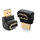 Cable Matters Combo Pack 270 Degree and 90 Degree HDMI Adapter (Right Angle HDMI) with 4K and HDR Support
