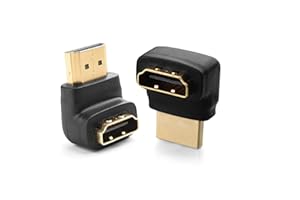 Cable Matters Combo Pack 270 Degree and 90 Degree HDMI Adapter (Right Angle HDMI) with 4K and HDR Support