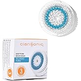 Clarisonic Deep Pore Facial Cleansing Brush Head Replacement | Compatible with Mia 1, Mia 2, Mia Fit, Alpha Fit, Smart Profile Uplift and Alpha (1count)