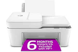HP DeskJet 4155e Wireless Color All-in-One Printer with bonus 6 months Instant Ink with HP+ (26Q90A).