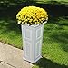 Mayne 4833-W Nantucket Polyethylene Planter, White