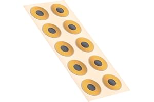 ZGAGFZ NTAG215 NFC Tags,20 mm Programmable RFID Stickers, Round Waterproof Flexible FPC NFC Labels for Phones, Wearables, Automation (10)