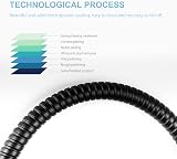 OFFO Shower Hose Stainless Steel Anti-Kink 1.5m Matte Black view 5