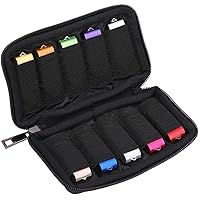 USB Flash Drive Case - Vellgo Soft Material Thumb Drive Holder case, USB Drive Holder Organizer, Portable Electronic Accessor