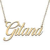 HUAN XUN Customized Custom Simple Any Name Necklace