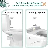 STOREMIC Toilet Seat Soft Close Universal D Shape White Quick Release view 6